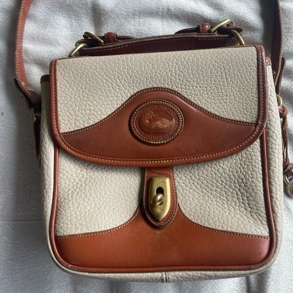 Vintage DOONEY & BOURKE Leather Handle Satchel Shoulder Bag Crossbody - Picture 4 of 15